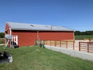 barn with new siding