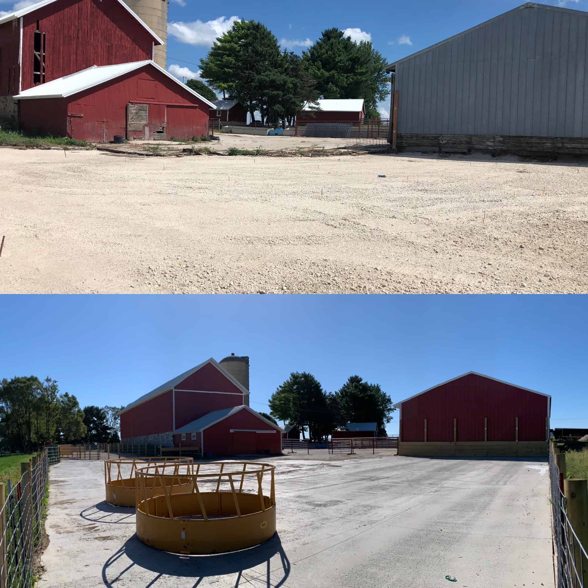 farm before and after shots